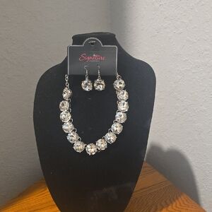 Signature Silver Necklace and Earring Set